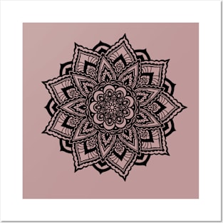 Mandala series- # 2 - Embroidered lotus Posters and Art